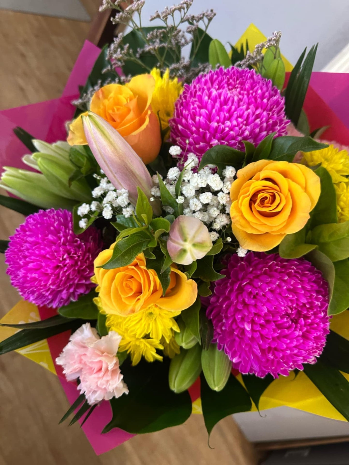 Flower Bouquet Bright Delight