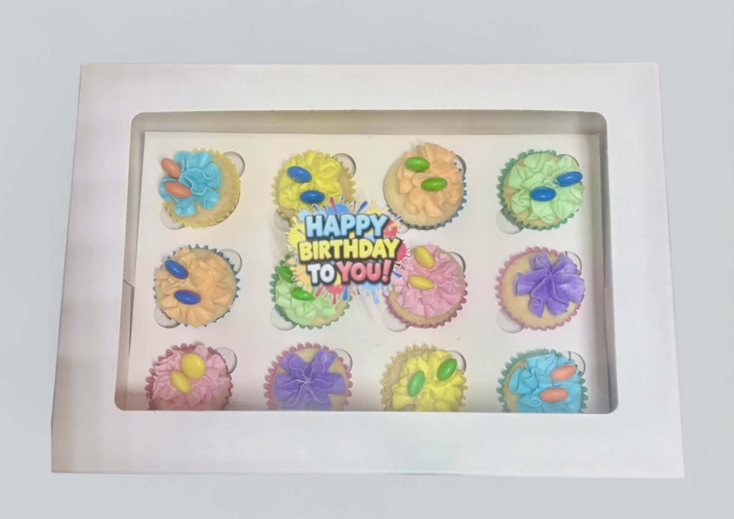 Happy Birthday Cupcake 12 Pack