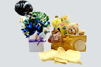 Baby Welcome Wood Crate Deluxe