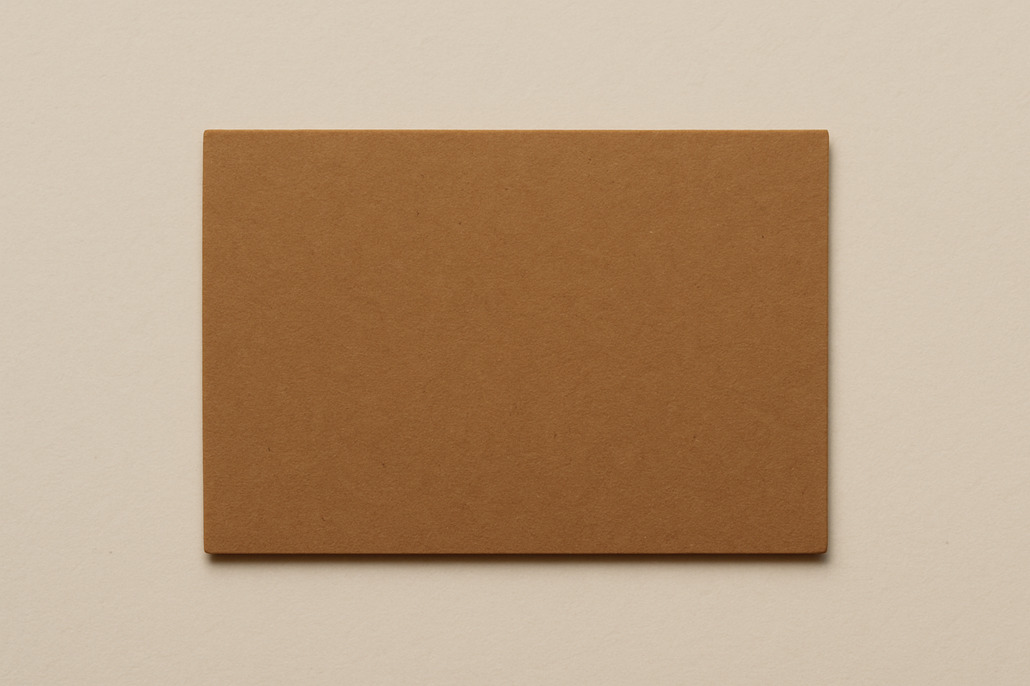 plain brown card