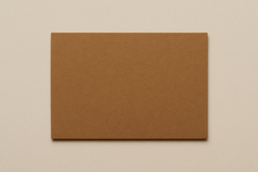 plain brown card